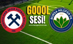 Zonguldakspor-Bursa Nilüferspor maçında ilk gol sesi