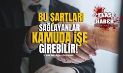 Bu şartları sağlayanlar kamuda işe başlayabilir!