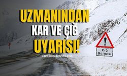 Soğuk ve Yağışlı Günler Geliyor...Uzmanından Kar ve Çığ Uyarısı!