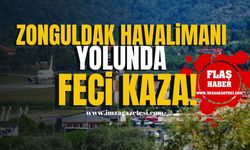 Zonguldak Havalimanı yolunda feci kaza! | Zonguldak Haber