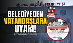 Zonguldak Belediyesi'nden Vatandaşlara Uyarı! | Zonguldak Haber