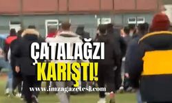 Çatalağzı karıştı! Futbolcular saldırıya uğradı