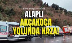 Alaplı-Akçakoca yolunda kaza! Yaralılar var