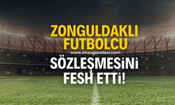 Zonguldaklı futbolcu takımdan ayrıldı