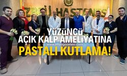Zonguldak’ta 100. açık kalp ameliyatına pastalı kutlama!