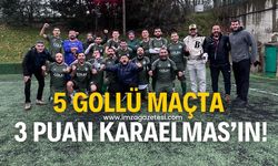 5 gollü maçta 3 puan Karaelmasspor'un