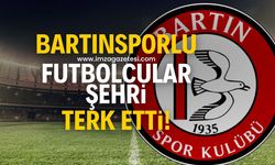 Bartınsporlu futbolcular şehri terk etti