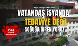 BEÜ'de soğuk krizi! Hastalardan büyük tepki! "Tedaviye Değil, Soğuğa Direniyoruz!"