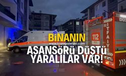 Binada asansör düştü! Yaralılar var