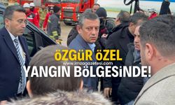 CHP Özgür Özel, Kartalkaya'da yangın bölgesine geldi