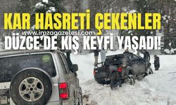 Kar Hasreti Çeken İstanbullular, Düzce'de Kış Keyfini Yaşadı!