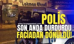 Alkollü Sürücü Faciayı Kıl Payı Atlattı, Polis Aracın Üstüne Atladı!