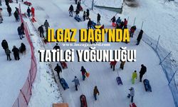 Ilgaz Dağı'nda Kar Tatili Yoğunluğu... Kayak ve Eğlenceye Akın!