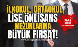 İlkokul, ortaokul, lise ve önlisans mezunlarına kamu personeli olma fırsatı! İş İlanı Haberleri