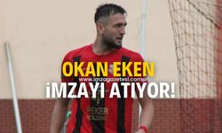 Kastamonuspor'dan ayrılan eski Zonguldaksporlu futbolcu Okan Eken imzayı atıyor