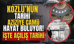 Kozlu'nun Tarihi Aziziye Camii Yeniden Hayat Buluyor! İşte Açılış Tarihi! | Kozlu Haberleri