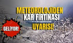 Meteorolojiden kar fırtınası uyarısı!