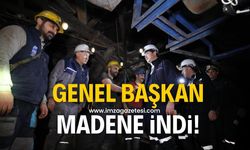 Saadet Partisi Genel Başkanı Mahmut Arıkan, Zonguldak'ta maden ocağına indi