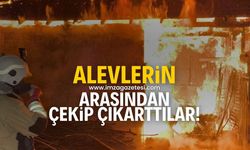 Yılbaşında alevlere teslim olan barakanın içerisinde kaldılar