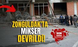 Zonguldak'ta Mikser Devrildi!