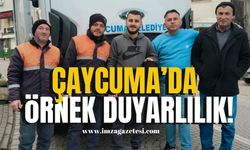 Çaycuma'da Temizlik İşçilerinden Örnek Duyarlılık! | Çaycuma Haber