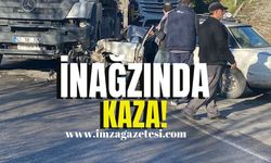 İnağzında kaza! Ekipler sevk edildi