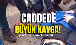 Caddede kavga! Ekipler sevk edildi