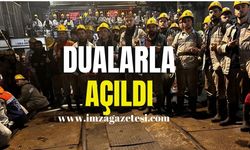 Yarı mekanize ayak dualarla açıldı