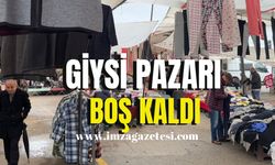 Giysi pazarı boş kaldı!