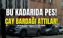 Otopark krizi! Çay bardağı attılar