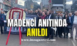 Madenci anıtında anıldı