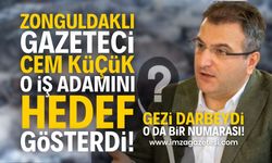 Zonguldaklı Gazeteci Cem Küçük o iş adamını açıktan hedef gösterdi: Gezi darbeydi, o da bir numarası!