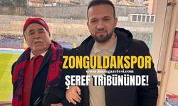 Zonguldakspor Celal amcayı şeref tribününde ağırladı...