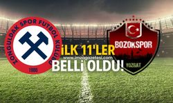 Zonguldakspor-Yozgat Belediyesi Bozokspor maçı ilk 11'leri belli oldu