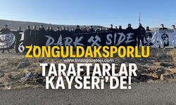 Zonguldaksporlu taraftarlar Kayseri'de