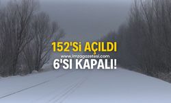 152’si açıldı, 6’sı kapalı!