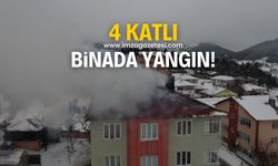 4 katlı binada yangın