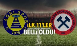 Ağrı 1970 Spor-Zonguldakspor maçında ilk 11'ler belli oldu