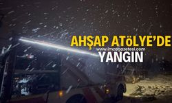 Ahşap atölyede yangın çıktı