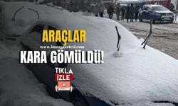 Zonguldak’ta araçlar kara gömüldü!