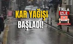 Bartın'da Kar Yağışı Başladı...