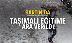 Bartın'da taşımalı eğitime 1 gün ara!