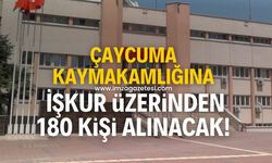 Çaycuma Kaymakamlığına 180 kişi alınacak