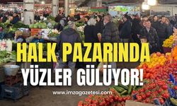 Halk pazarı yüzleri güldürdü!