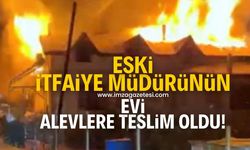 Eski itfaiye müdürünün evi yandı!