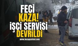 Feci Kaza! İşçi Servisi Devrildi! | Bolu Haberleri