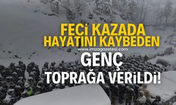 Feci kazada hayatını kaybeden genç toprağa verildi