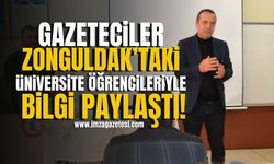 Gazeteciler, Zonguldak’taki üniversite öğrencileriyle bilgi paylaştı! | Zonguldak Haberleri