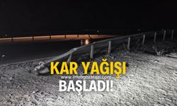 Kar yağışı başladı