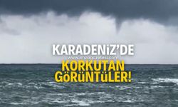 Karadeniz'de korkutan görüntü! Amasra açıklarında peş peşe hortumlar oluştu